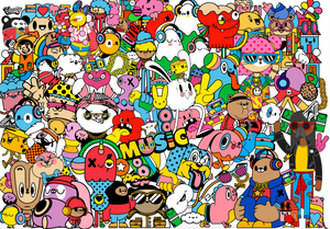 "Candy Music" x CHOCOTOY: Póster gigante para colorear