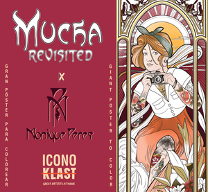 "Mucha Revisited" x Monique Peres : Affiche géante à colorier