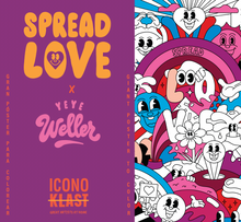 Carica l&#39;immagine nel visualizzatore di Gallery, &quot;Spread Love&quot; x YEYE WELLER: Póster gigante para colorear
