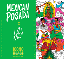 Charger l&#39;image dans la galerie, &quot;Posada Mexicaine&quot; x Luis Pinto : Affiche géante à colorier
