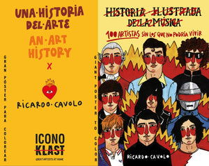 Póster "Una historia del arte" + Libro "100 artistas sin los que no podría vivir" x Ricardo Cavolo